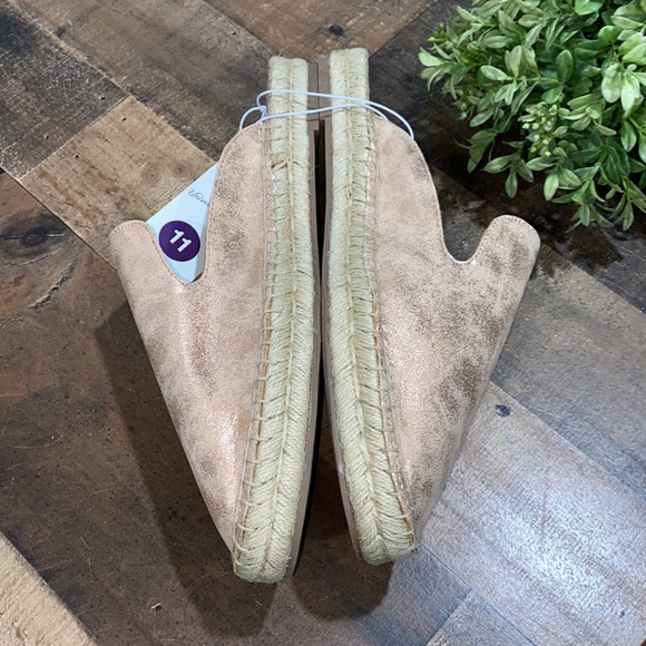 Universal Thread slip on mules NWT jute metallic - Picture 2 of 5